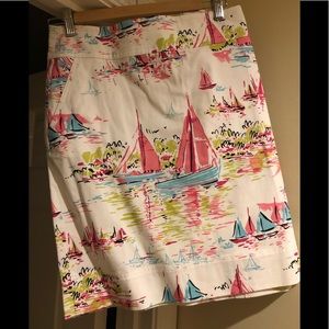 Summer nautical print skirt